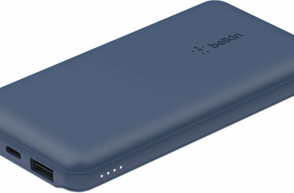Внешний аккумулятор Belkin + кабель USB-A - USB-C, 10000мАч, синий