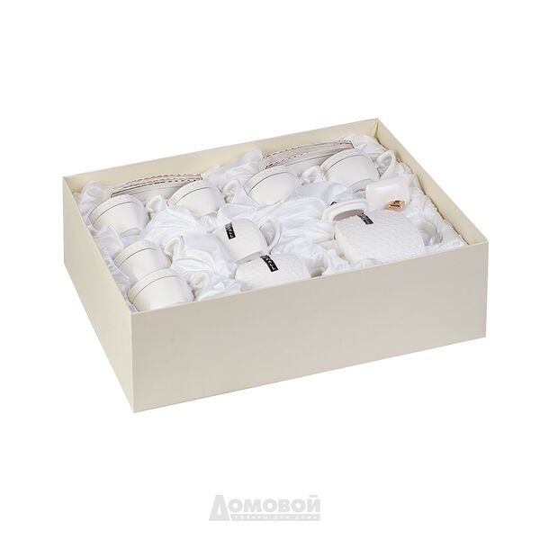 Сервиз чайный Снежная Королева, 6 персон, 15 предметов, керамика