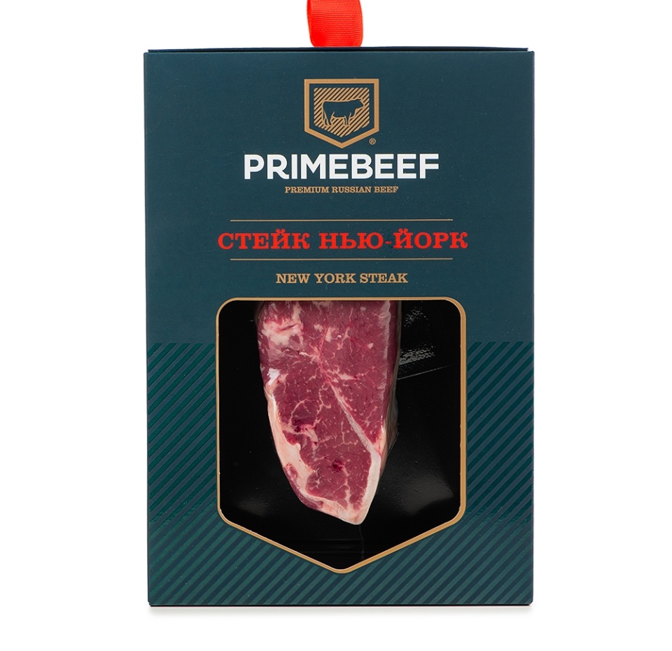 

Стейк из мраморной говядины ПРАЙМБИФ Нью-Йорк, категория А, 400г