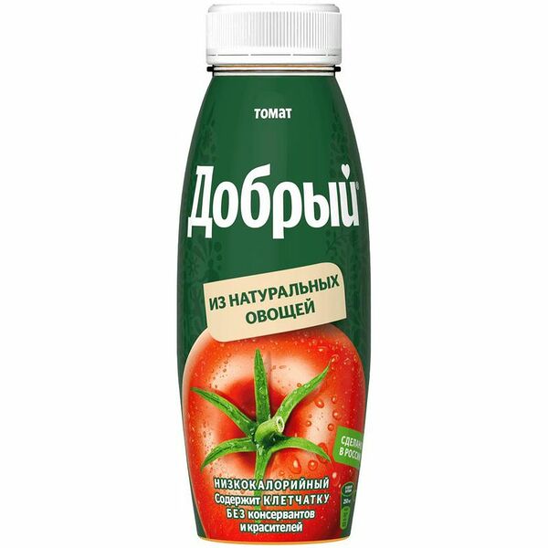 Нектар Добрый томатный с сахаром и солью для детского питания, 300мл