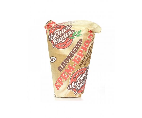 Мороженое Чистая Линия Вафельный стаканчик Крем-брюле