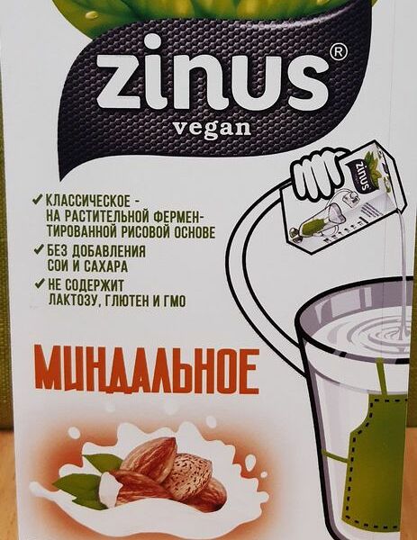 Напиток миндальный Zinus 1 л