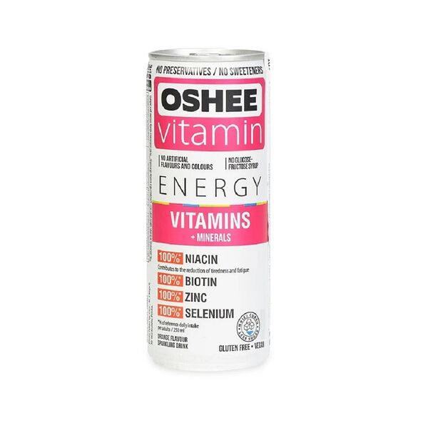 Напиток газированный Oshee Vitamins And Minerals со вкусом апельсина 