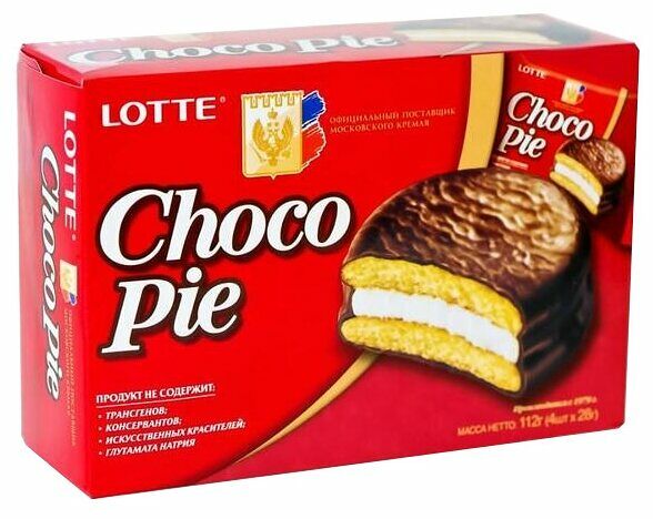 Пирожное Choco-Pie в шоколадной глазури 336г 12 шт