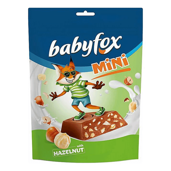 Шоколадный батончик Babyfox молочный с фундуком