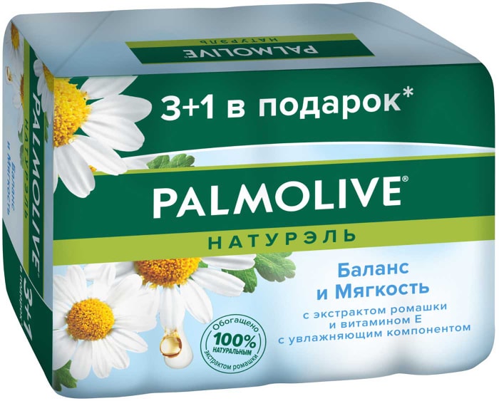 

Мыло Palmolive Натурэль Баланс и Мягкость 4x90 г