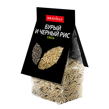 

Смесь бурый и черный рис Bravolli 350 г
