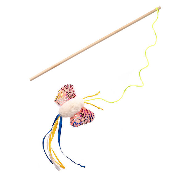 Игрушка для кошек дразнилка бабочка