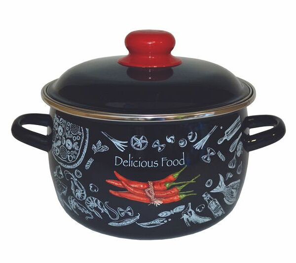 Кастрюля эмалированная Appetite Chilli 1МС201Р, 4 л