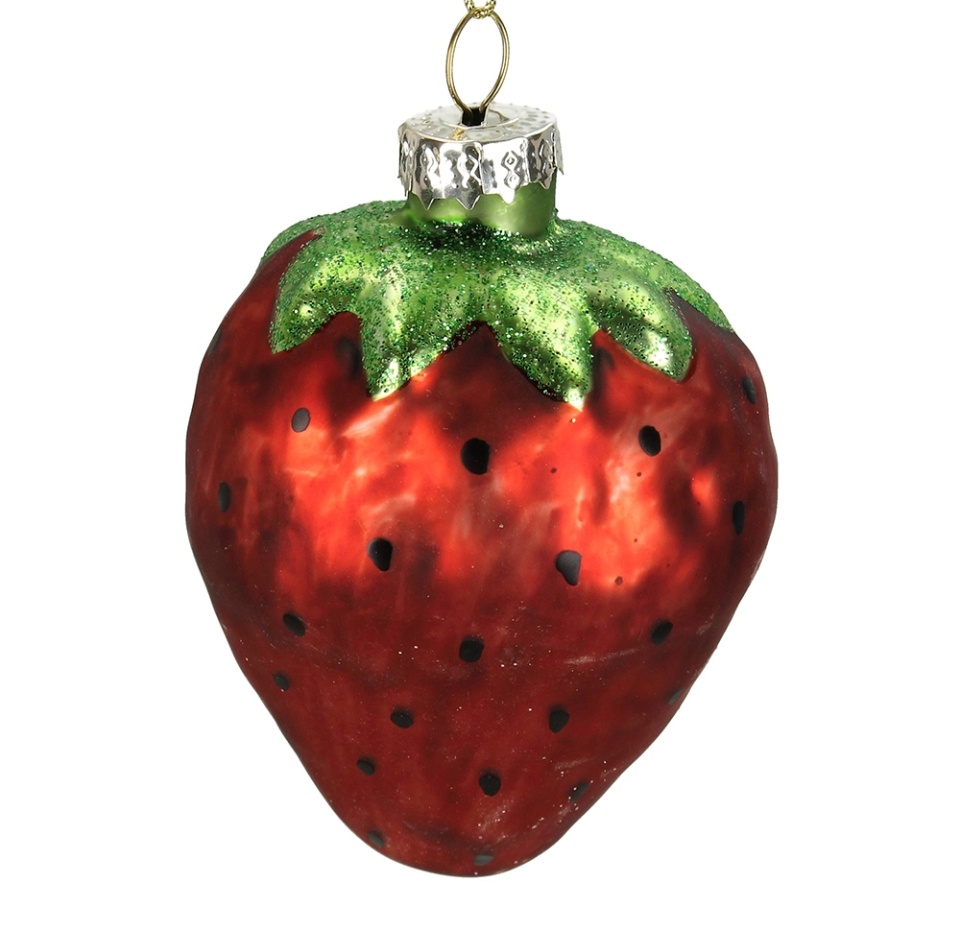 

Игрушка для елки Kersten Коллекция Традиции Клубника цвет красный, 8.5 см, стекло, Нидерланды