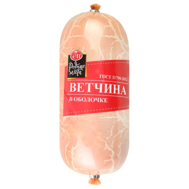

Ветчина варёная Родные Места в оболочке вес