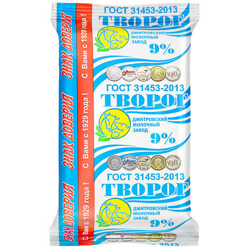 Творог Дмитровский молочный завод 9%