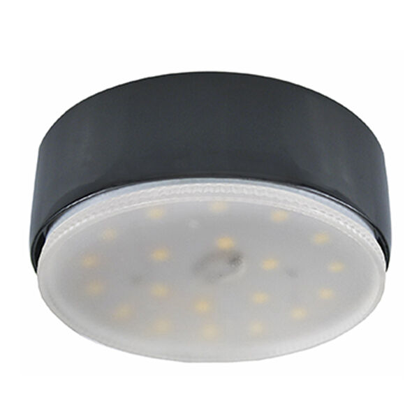 Светильник Ecola накладной, GX53, черный матовый