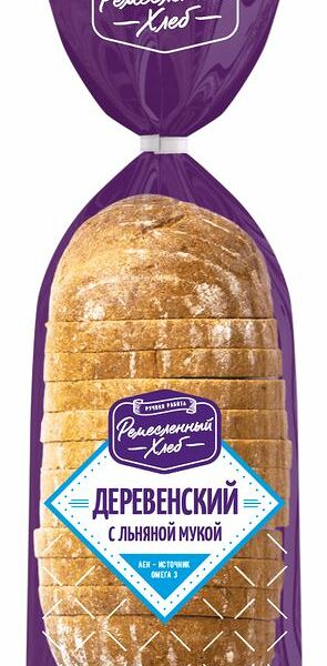 Хлеб Ремесленный Хлеб Деревенский с льняной мукой, 350г