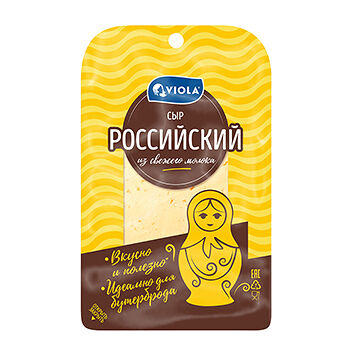 Сыр в нарезке Viola Российский 50%