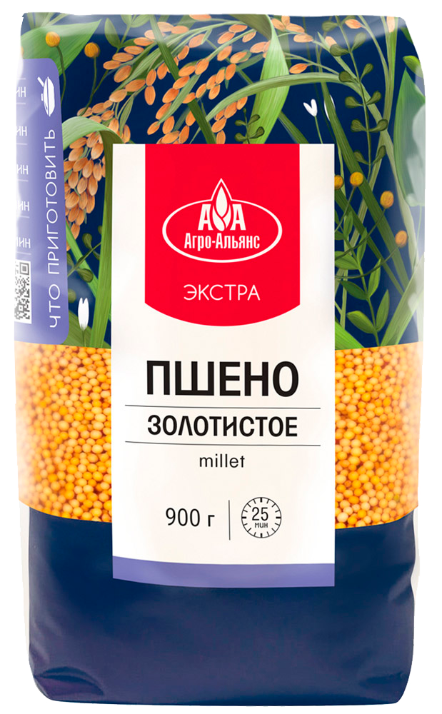 

Пшено золотистое Агро-Альянс Экстра 900 г