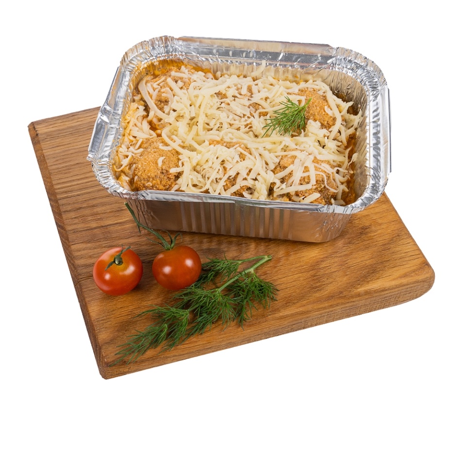 

Фрикадельки из фарша «По-домашнему» с томатами, песто и сыром, «Почти готово», 360 г, Россия