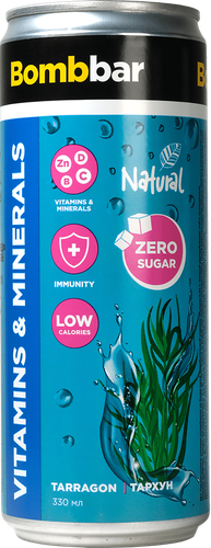

Напиток BombBar Лимонад с экстрактом тархуна 330 мл