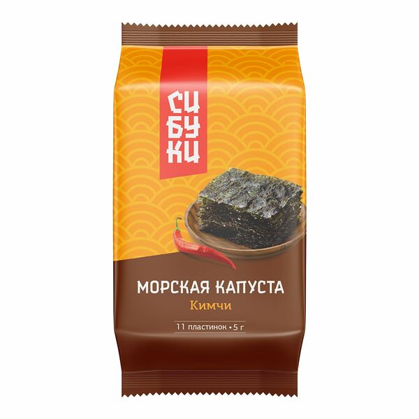 Морская капуста Сибуки сушеная с кимчи
