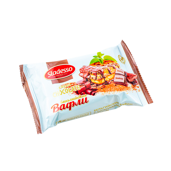 Вафли Sladesso Бельгийские с шоколадом 75 г