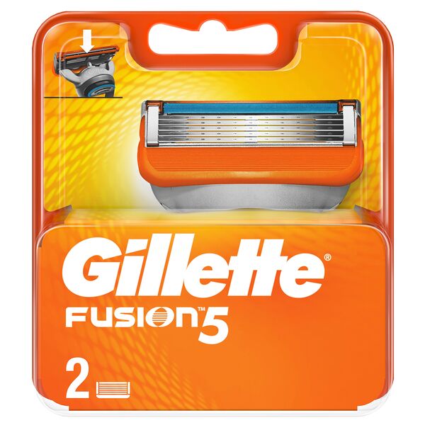 Кассеты для бритья Gillette Fusion 5 лезвий 2 шт