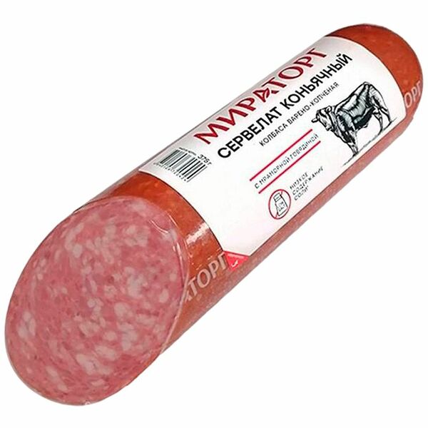 Сервелат Мираторг варено-копченый Коньячный