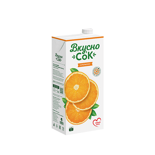 ВкусноСок напиток сокосодержащий Апельсиновый 0,95л