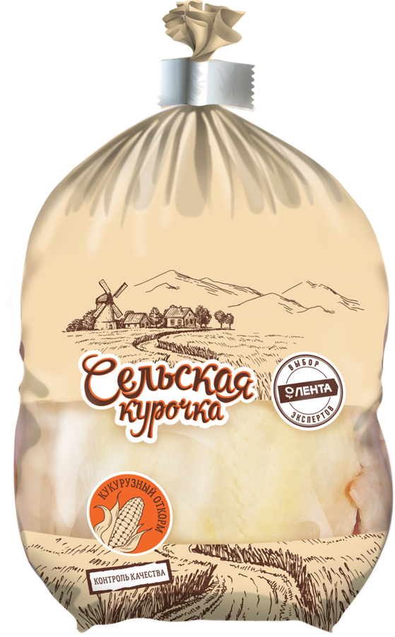 

Тушка куриная СЕЛЬСКАЯ КУРОЧКА 1с охл. пакет вес