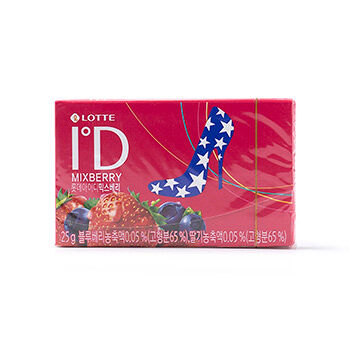 Жевательная резинка Lotte Id mix Berry 25г, Южная Корея