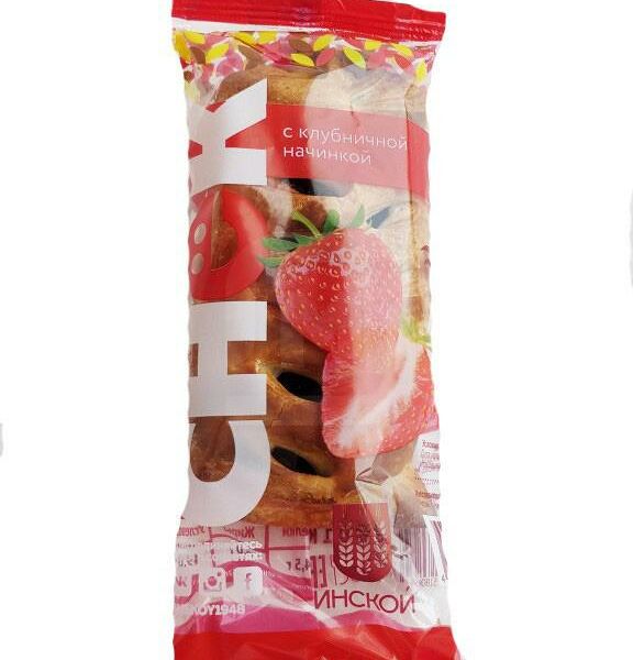 Снек Инской с клубничной начинкой 100 г