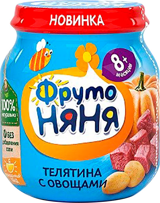 

Пюре Фрутоняня Телятина Овощи