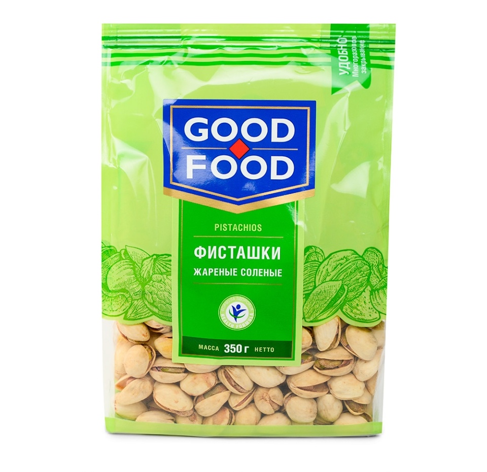 

Фисташки Good Food жареные, соленые