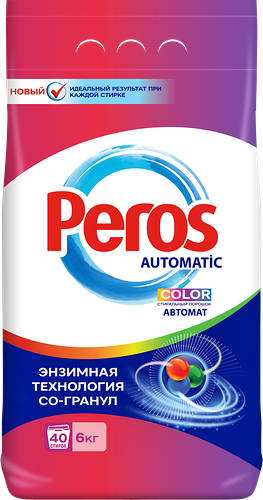 Стиральный порошок для цветного белья PEROS автомат, 6кг