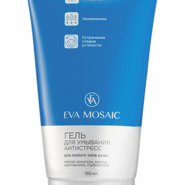 Гель-антистресс для умывания Eva Mosaic для любого типа кожи, 150 мл