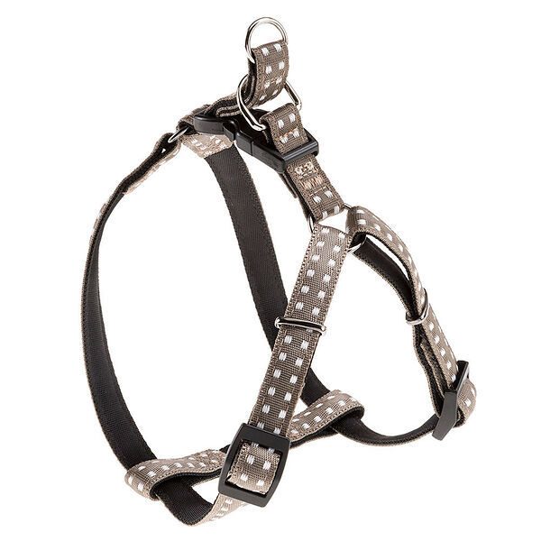 Шлейка для собак Cricket P, M, обхват груди 45,5-63 см, ширина 15 мм, бежевая