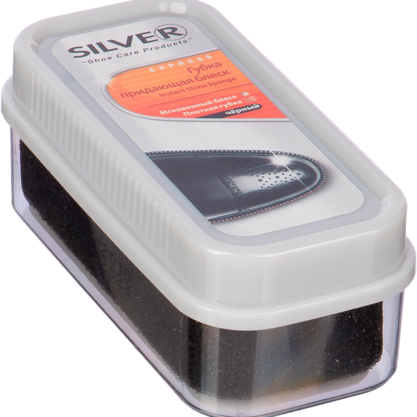 Губка для обуви Silver Express черная
