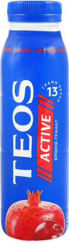 

Йогурт питьевой Teos Active Вишня и Гранат 1.8% 260 г