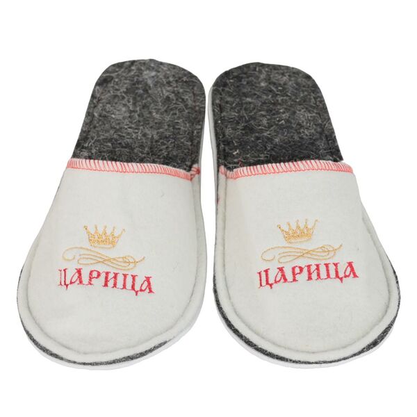 Тапки женские ГлавБаня для сауны с вышивкой, р. 38-39