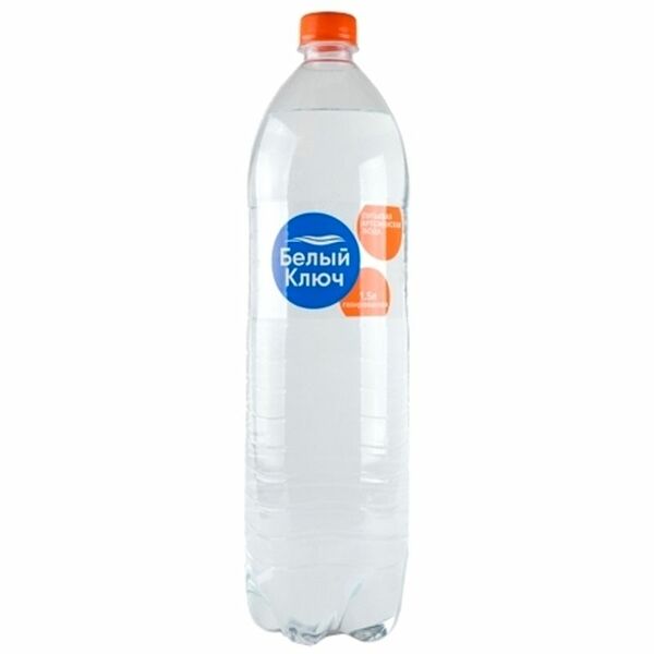Вода питьевая газированная Белый ключ первой категории