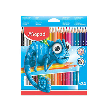 Карандаши цветные Maped Pulse пластиковые, 24 цвета