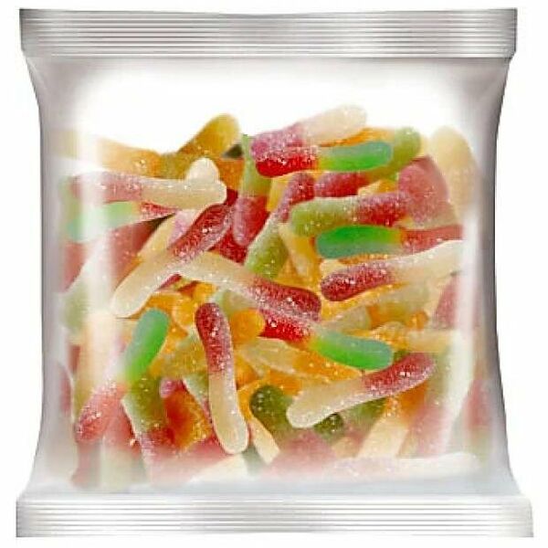 Мармелад жевательный Kdv KrutFrut в форме забавных змеек в посыпке с легкой кислинкой