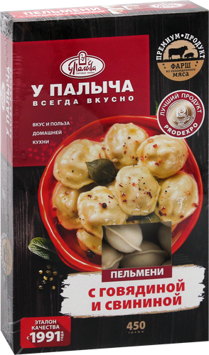

Пельмени У Палыча с говядиной и свининой 450 г