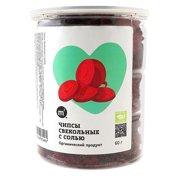 Чипсы М2 Свекольные с солью, 80г