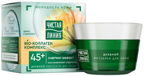 Крем для лица Чистая Линия Арника и жимолость 45+ дневной