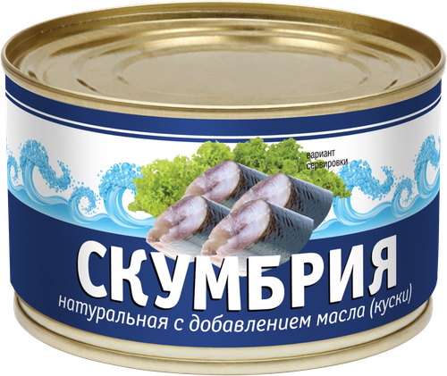 

Скумбрия натуральная в масле 240 г