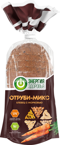 

Хлебец Энергия здоровья Отруби-микс с морковью 330 г