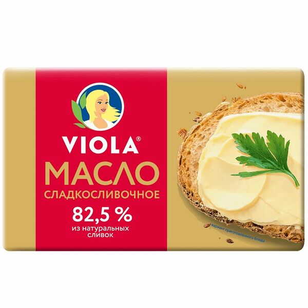 Масло Viola сладкосливочное фасованное 82.5%, 150г