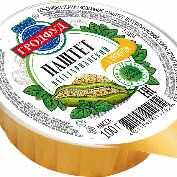 Паштет Гродфуд Вегетарианский с кунжутом 100г