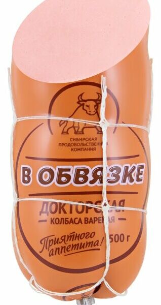 Колбаса вареная Сибирская продовольственная компания Докторская в обвязке, 500 г