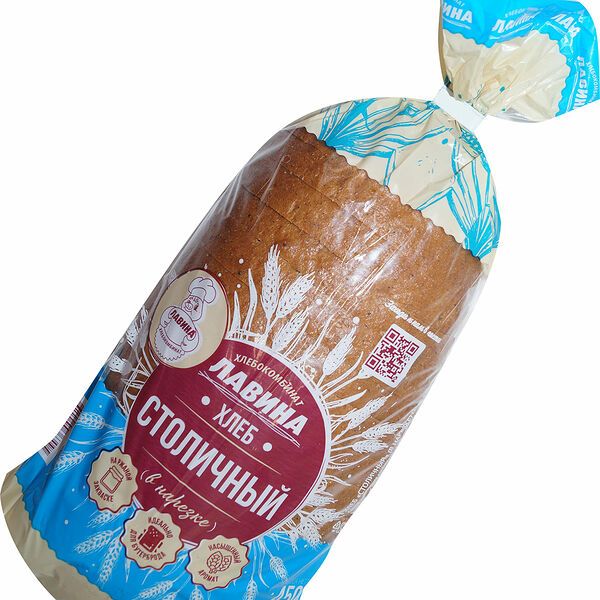 Хлеб Хлебокомбинат Лавина Столичный ржано-пшеничный в нарезке 450 г
